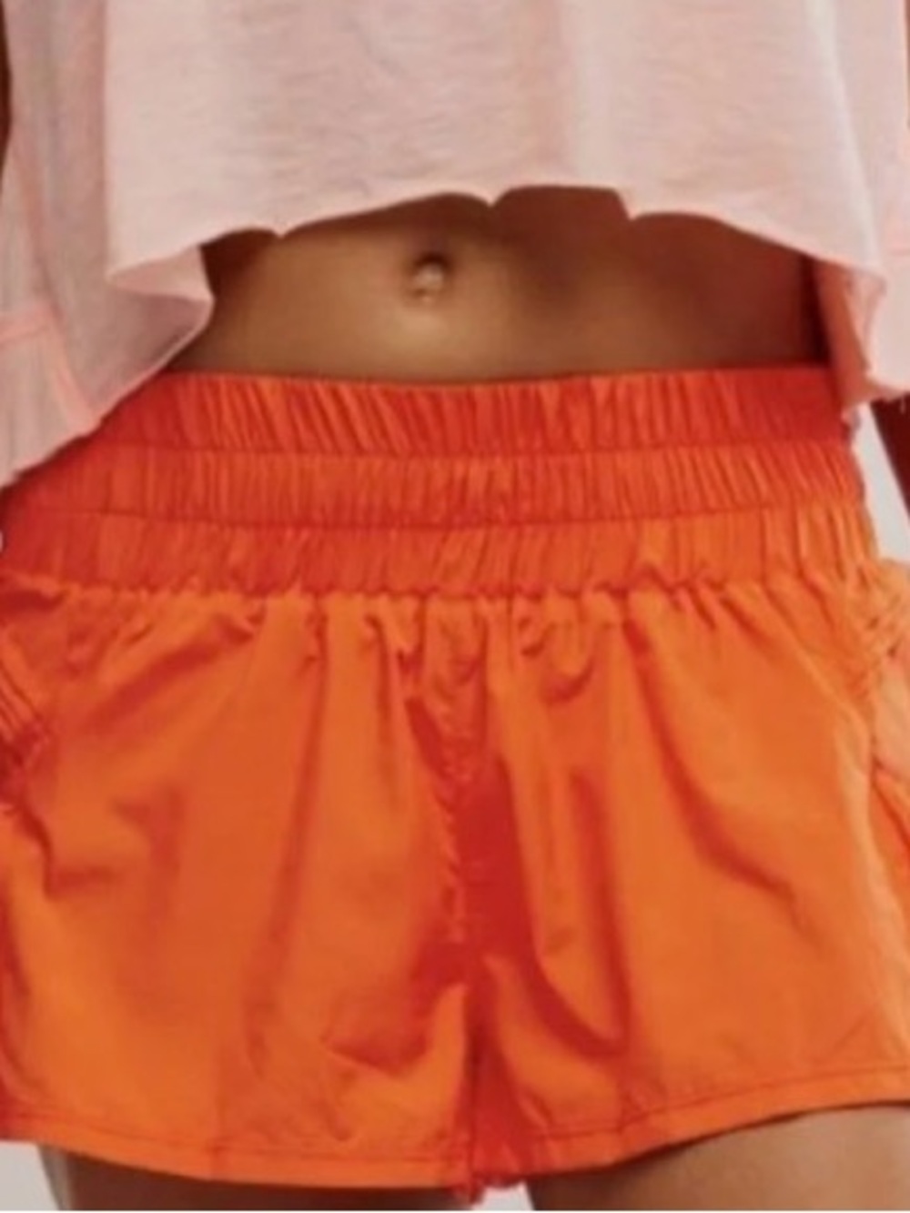 Free people flirt shorts orange
